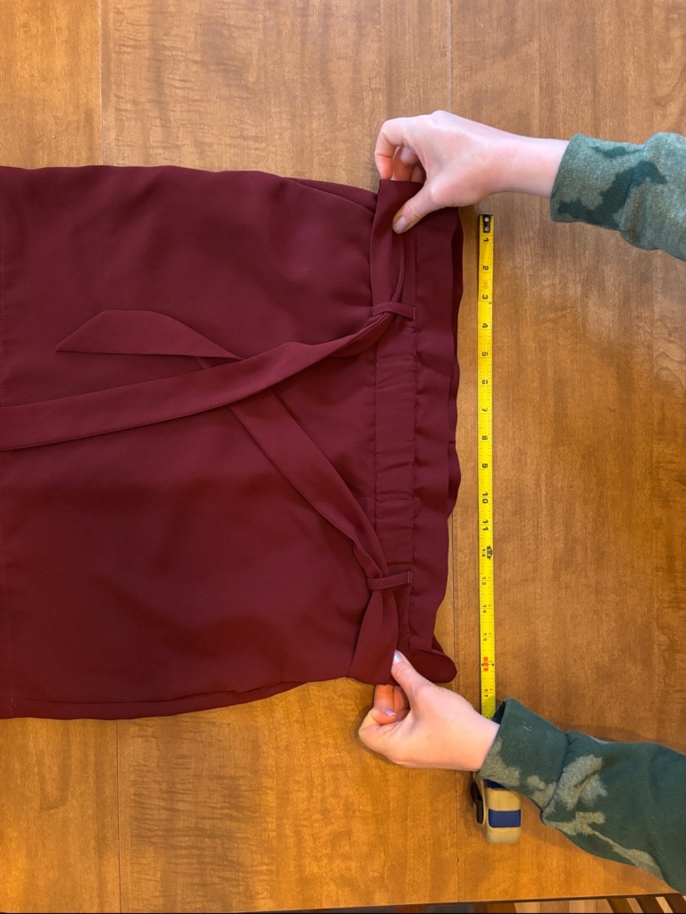 Express burgundy mini skirt XS - Picture 5 of 5